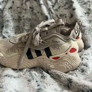 Adidas Trae Young kids Beige and Black Shoes